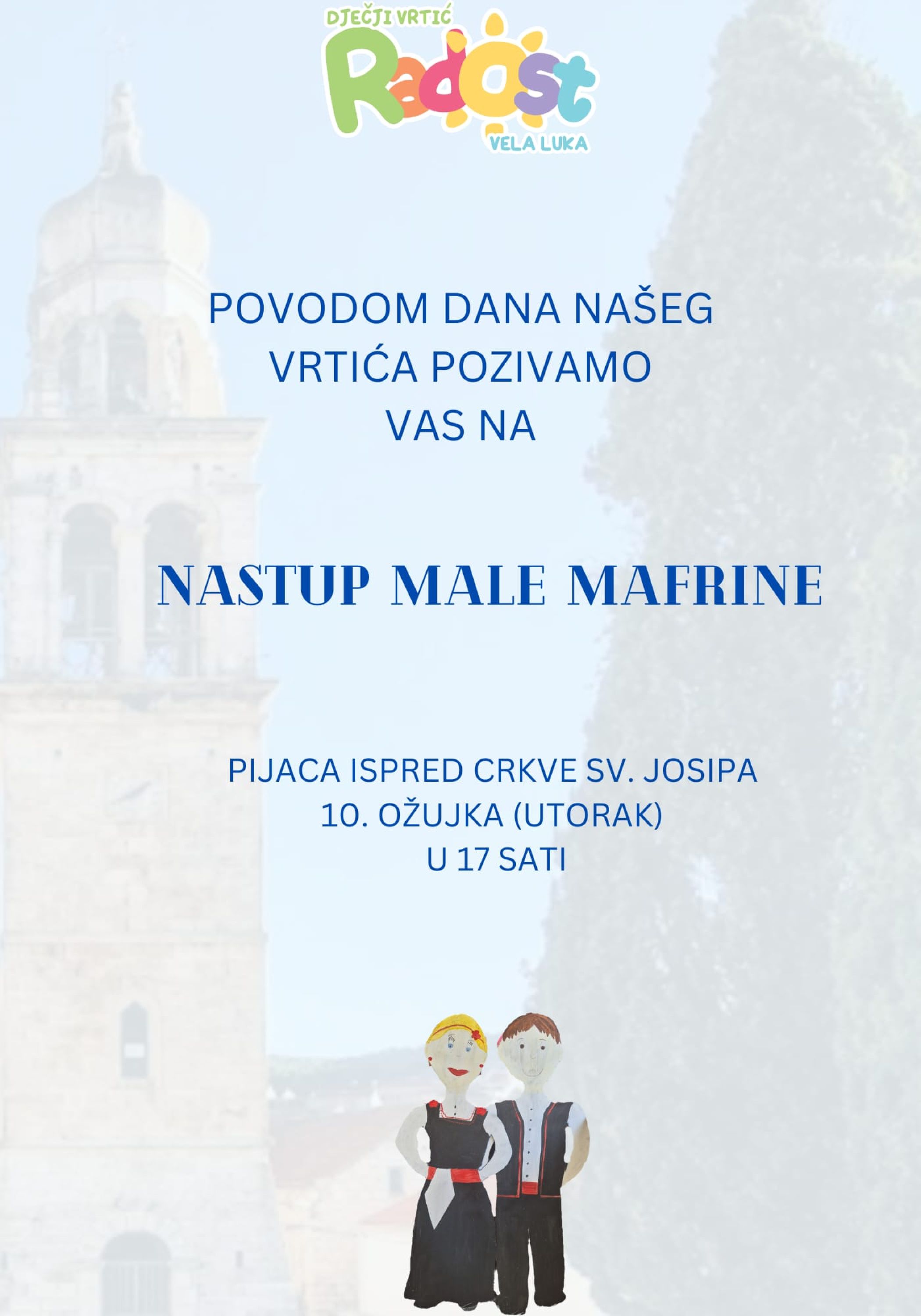 Pozivamo Vas na nastup Male Mafrine 