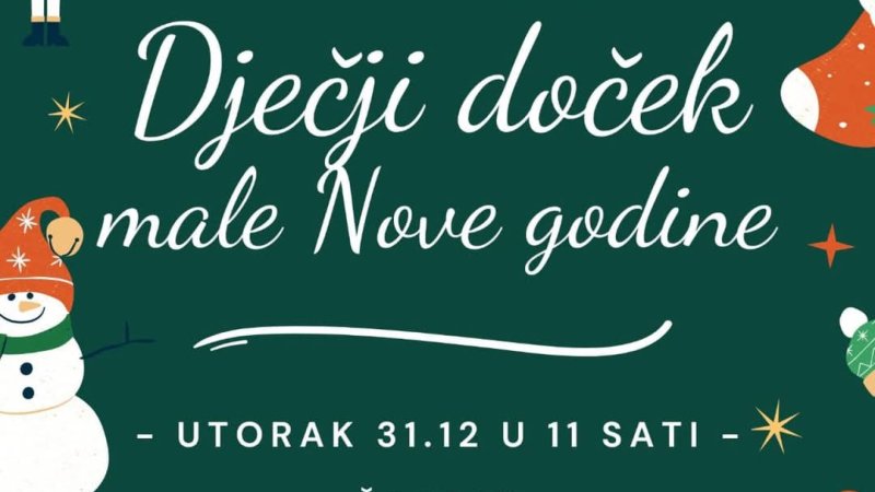 Pozivamo Vas na dječji doček male Nove godine
