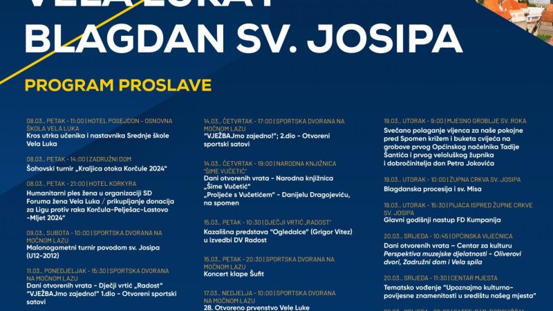 Sudjelovanje u programu povodom Dana Općine Vela Luka
